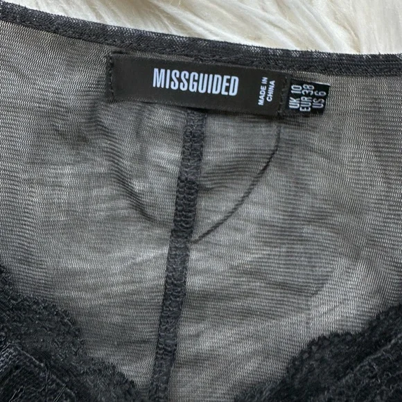 Missguided sheer lace bodysuit - Picture 9 of 12